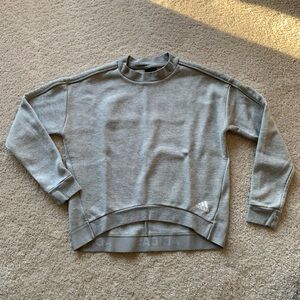 {Adidas} Heather Gray Pullover